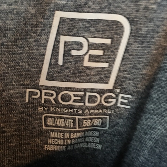 New Men’s ProEdge Michigan Polo Shirt Gray Sz 4XL - Picture 4 of 8